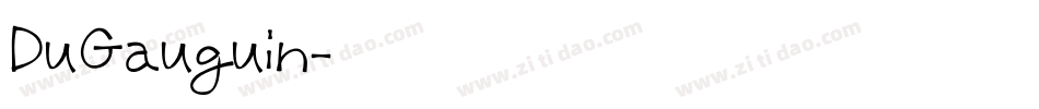 DuGauguin字体转换