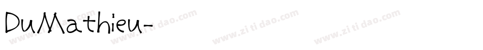 DuMathieu字体转换