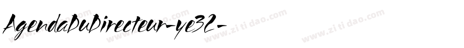 AgendaDuDirecteur-ye32字体转换