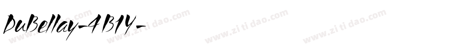 DuBellay-4B1Y字体转换