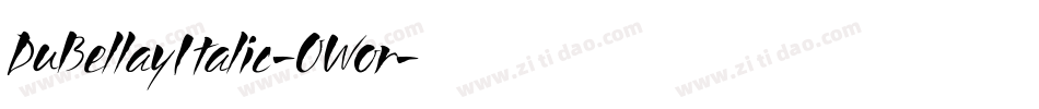 DuBellayItalic-0Wor字体转换