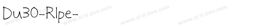 Du30-Rlpe字体转换