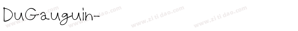 DuGauguin字体转换