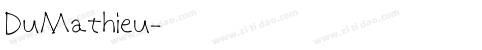 DuMathieu字体转换