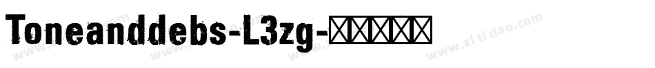 Toneanddebs-L3zg字体转换