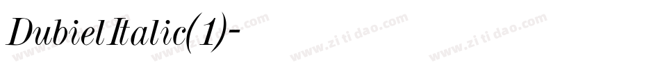 DubielItalic(1)字体转换
