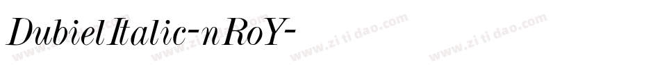 DubielItalic-nRoY字体转换