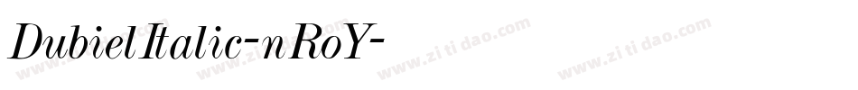 DubielItalic-nRoY字体转换