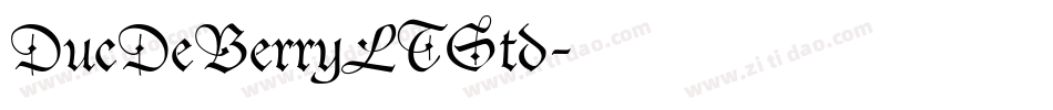 DucDeBerryLTStd字体转换