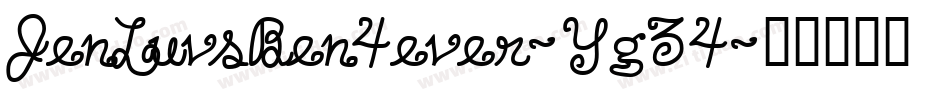JenLuvsBen4ever-Yg34字体转换