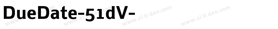 DueDate-51dV字体转换