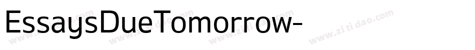 EssaysDueTomorrow字体转换
