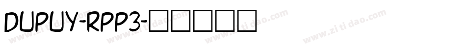 Dupuy-RpP3字体转换
