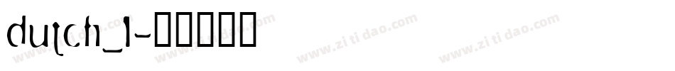 dutch_1字体转换