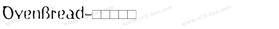 OvenBread字体转换