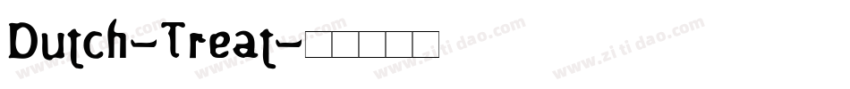 Dutch-Treat字体转换