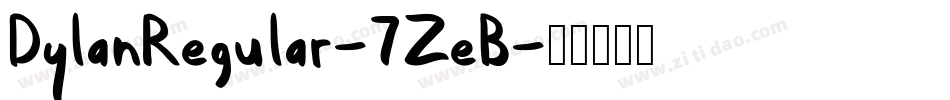 DylanRegular-7ZeB字体转换