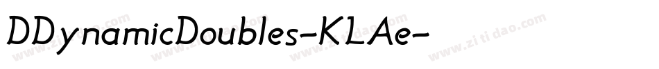 DDynamicDoubles-KLAe字体转换