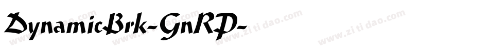 DynamicBrk-GnRP字体转换