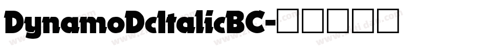DynamoDcItalicBC字体转换