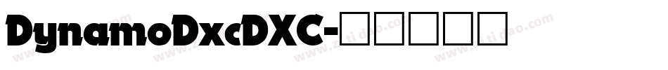 DynamoDxcDXC字体转换