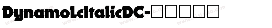DynamoLcItalicDC字体转换