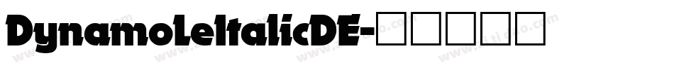 DynamoLeItalicDE字体转换