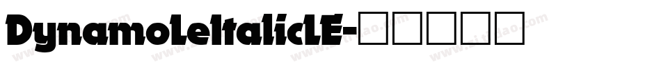 DynamoLeItalicLE字体转换