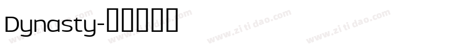 Dynasty字体转换