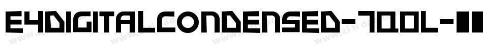 E4DigitalCondensed-7q0l字体转换