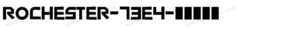 Rochester-73E4字体转换