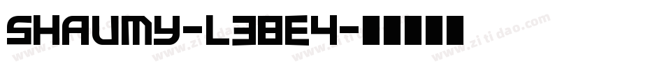 Shaumy-L38e4字体转换