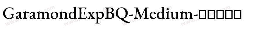 GaramondExpBQ-Medium字体转换