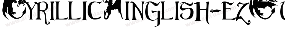 CyrillicHinglish-ezEg字体转换