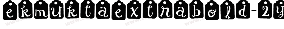 EkMuktaExtrabold-2YOX字体转换