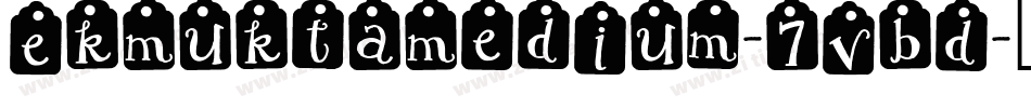 EkMuktaMedium-7vBD字体转换