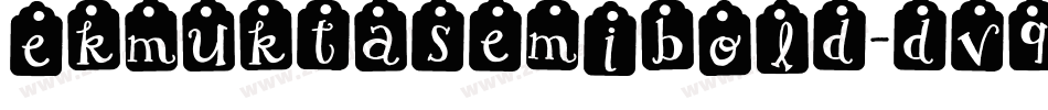 EkMuktaSemibold-dV97字体转换