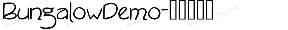 BungalowDemo字体转换