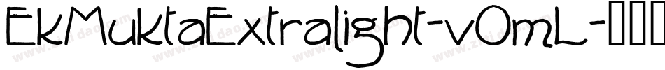 EkMuktaExtralight-vOmL字体转换