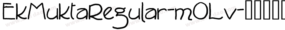 EkMuktaRegular-mOLv字体转换