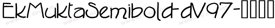 EkMuktaSemibold-dV97字体转换