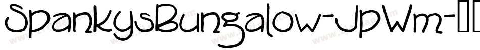 SpankysBungalow-JpWm字体转换