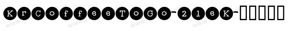 KrCoffeeToGo-21eK字体转换