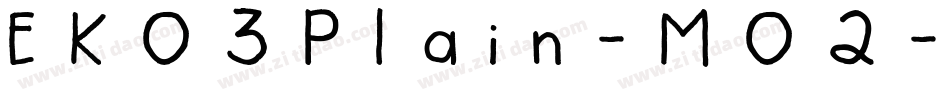 EK03Plain-M02字体转换