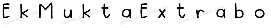 EkMuktaExtrabold-2YOX字体转换
