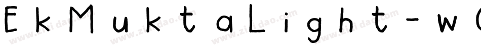 EkMuktaLight-wO19字体转换