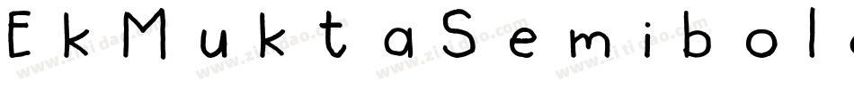 EkMuktaSemibold-dV97字体转换