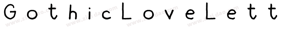 GothicLoveLetters-71eK字体转换