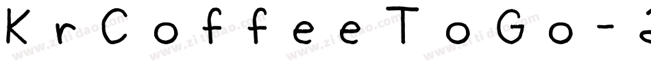 KrCoffeeToGo-21eK字体转换
