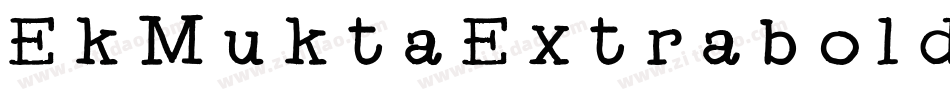 EkMuktaExtrabold-2YOX字体转换